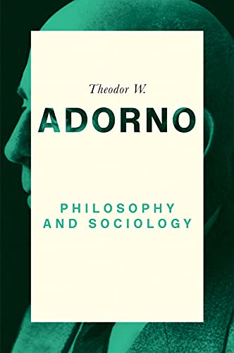 Philosophy and Sociology 1960 [Paperback]