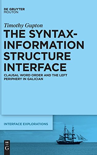 The Syntax-Information Structure Interface (interface Explorations) [Hardcover]