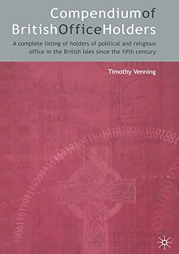 Compendium of British Office Holders [Paperback]