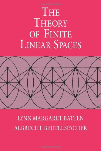 The Theory of Finite Linear Spaces Combinatorics of Points and Lines [Paperback]