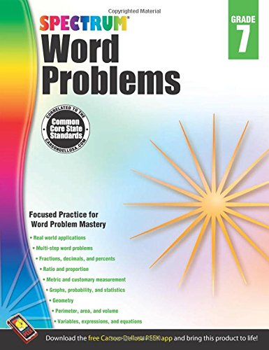 Word Problems, Grade 7 (spectrum) [Paperback]