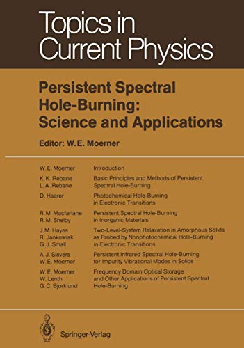 Persistent Spectral Hole-Burning Science and Applications [Paperback]