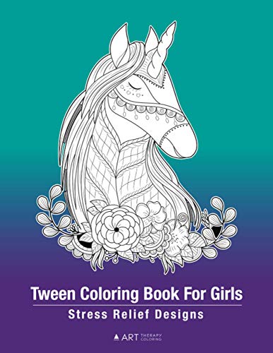 Tween Coloring Book For Girls Stress Relief Designs  Detailed Zendoodle Pages  [Paperback]
