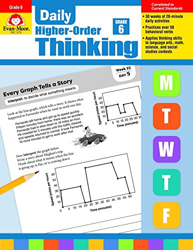 Daily Higher-Order Thinking, Grade 6 [Paperback]
