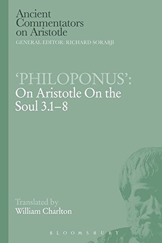 'Philoponus' On Aristotle On the Soul 3.1-8 [Paperback]