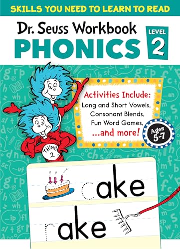 Dr. Seuss Phonics Level 2 Workbook A Phonics Workbook to Help Kids Ages 5-7 Lea [Paperback]