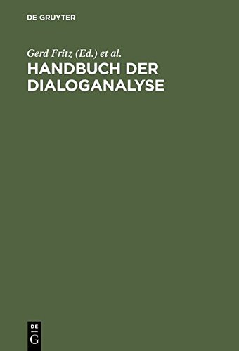 Handbuch der Dialoganalyse [Hardcover]
