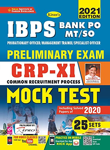 Ibps Bank Po Mt So Crp-X Mock Test (English)-25 Sets 2021-Repair Old 3093