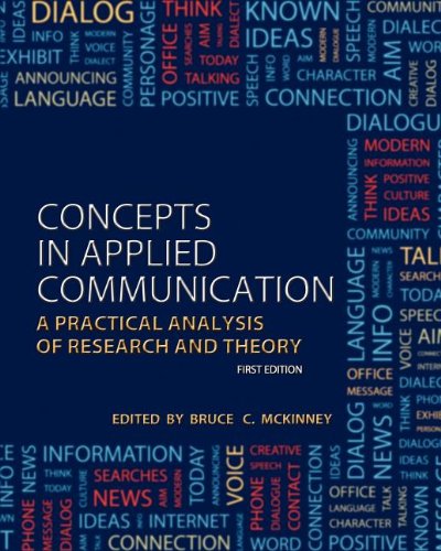 Concepts In Applied Communication A Practical Analysis Of Research And Theory [Paperback]
