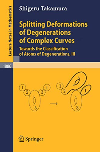 Splitting Deformations of Degenerations of Complex Curves Towards the Classific [Paperback]