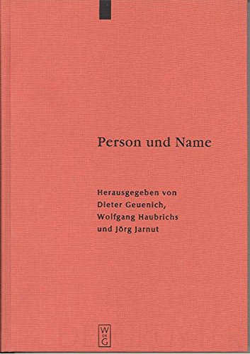 Person und Name [Hardcover]