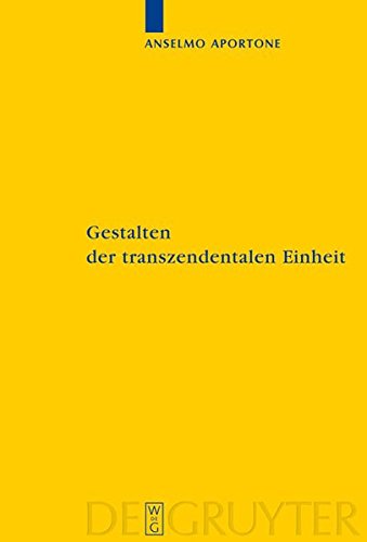 Gestalten der transzendentalen Einheit  Bedingungen der Synthesis bei Kant [Hardcover]