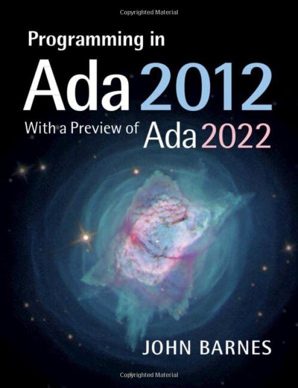 Programming in Ada 2012 with a Preview of Ada 2022 [Paperback]