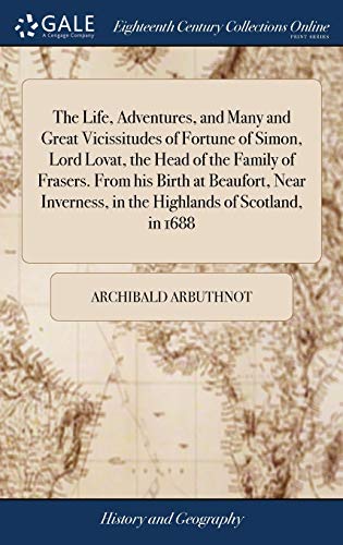 Life, Adventures, and Many and Great Vicissitudes of Fortune of Simon, Lord Lova [Hardcover]