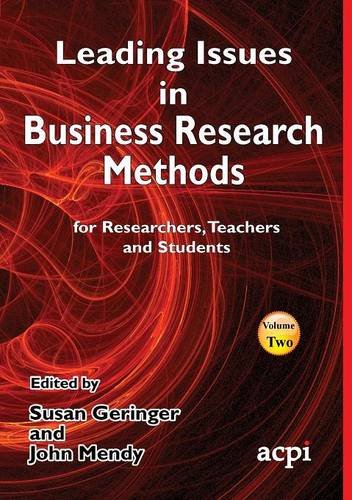 Leading Issues In Business Research Methods Volume 2 [Paperback]