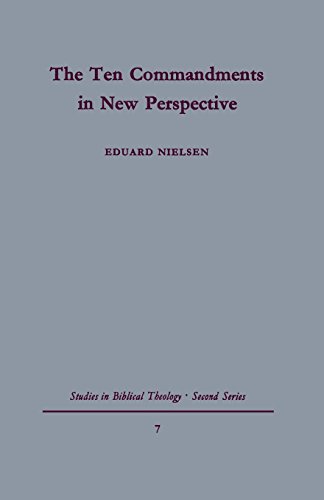 Ten Commandments in New Perspective  A Traditio-Historical Approach [Paperback]
