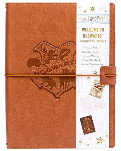 Harry Potter Welcome To Hogwarts Traveler&39s Notebook Set (Refillable Noteb [Paperback]