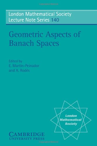 Geometric Aspects of Banach Spaces Essays in Honour of Antonio Plans [Paperback]