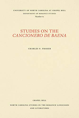 Studies on the  Cancionero de Baena  [Paperback]