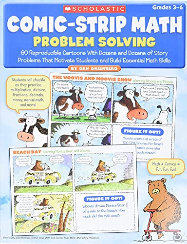 Comic-Strip Math Problem Solving 80 Reproducible Cartoons With Dozens and Doze [Paperback]