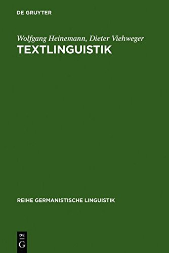 Textlinguistik  Eine Einfhrung [Hardcover]