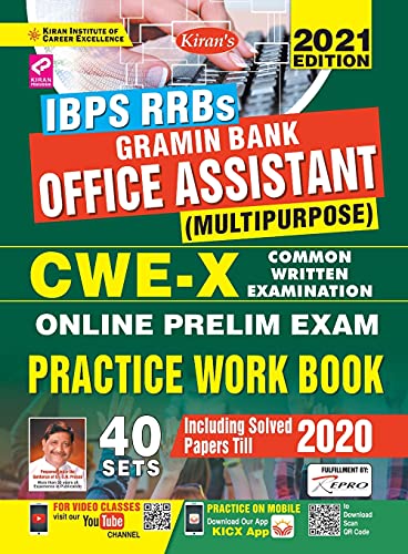 Ibps Rrbs Gramin Bank Office Asstt Cwe-X-Pre Exam-E-2020-41 Sets
