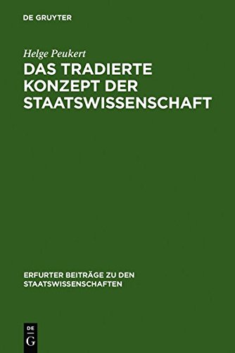 Tradierte Konzept der Staatswissenschaft [Hardcover]