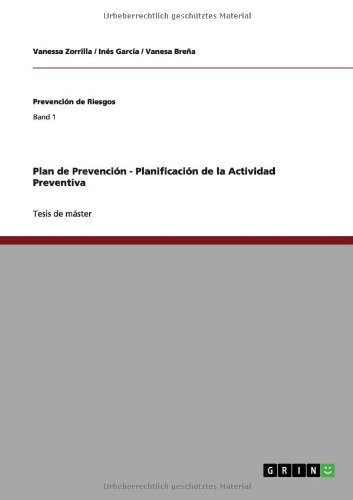 Plan de Prevencin - Planificacin de la Actividad Preventiva [Paperback]