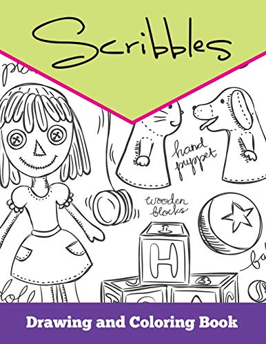 Scribbles  Drawing and Coloring Book [Paperback]