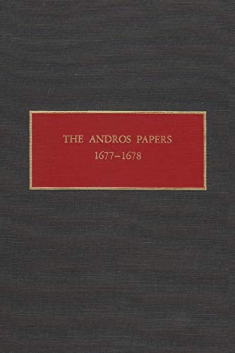 The Andros Papers Files Of The Provincial Secretary Of New York During The Admi [Hardcover]