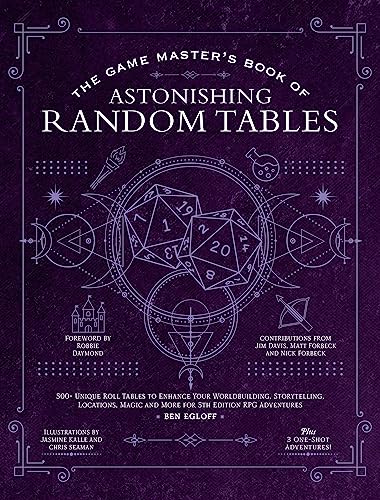 The Game Master's Book of Astonishing Random Tables 300+ Unique Roll Tables to  [Hardcover]