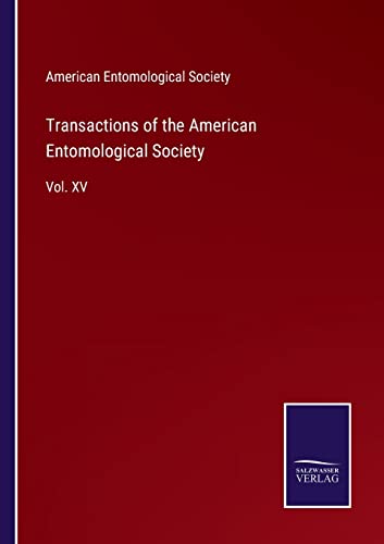 Transactions Of The American Entomological Society