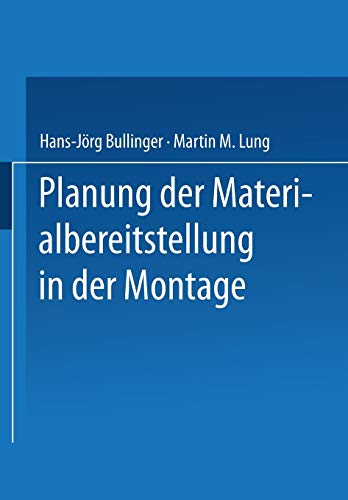 Planung der Materialbereitstellung in der Montage [Paperback]