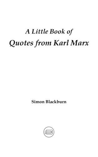 A Little Book Of Quotes From Karl Marx [Paperback]