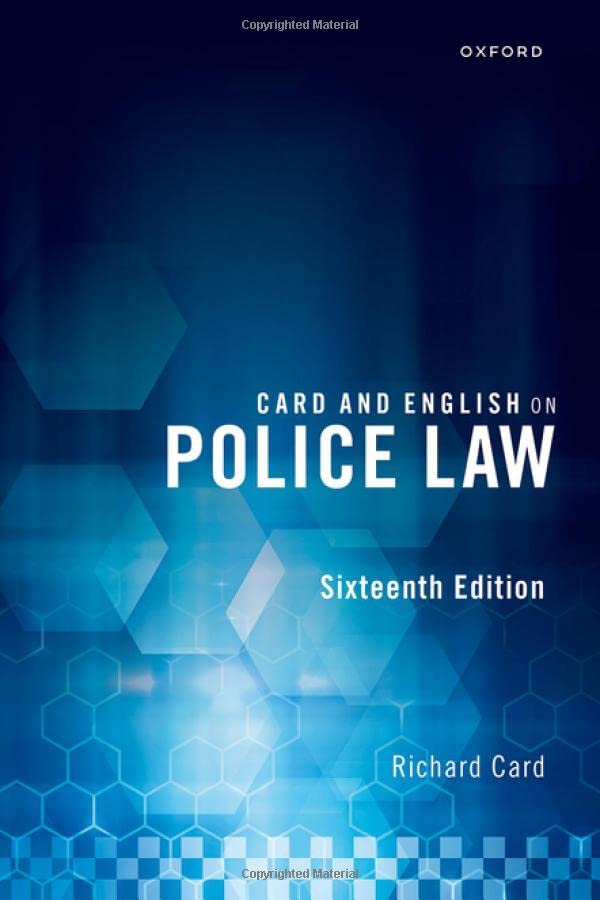 Card And English On Police Law