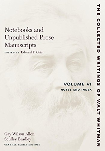 Notebooks and Unpublished Prose Manuscripts Volume VI Notes and Index [Paperback]