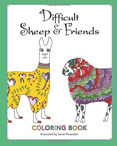 Difficult Sheep & Friends Coloring Book [Paperback]