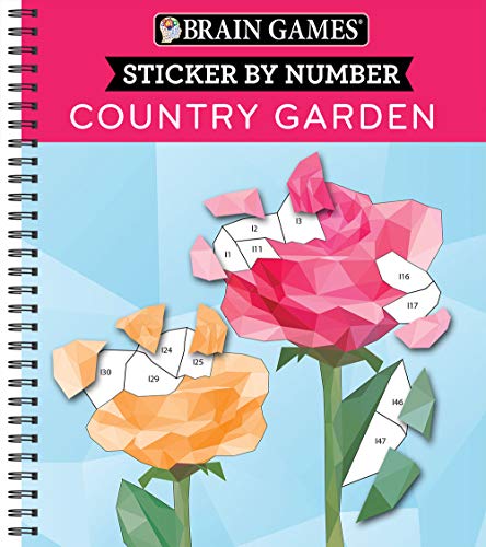 Brain Games - Sticker by Number Country Garden (Geometric Stickers) [Unknown]