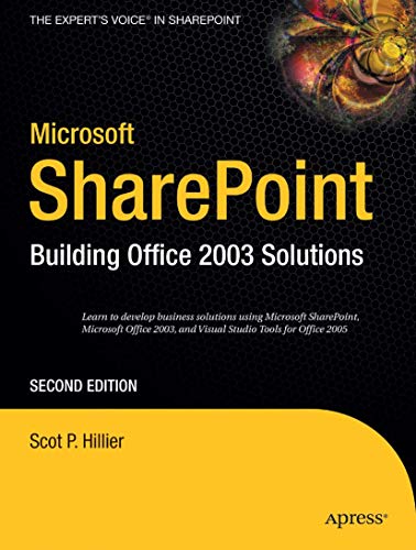 Microsoft SharePoint Building Office 2003 Solutions [Paperback]