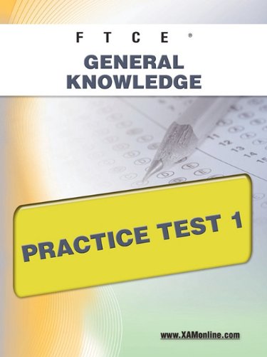 FTCE General Knowledge Practice Test 1 [Paperback]