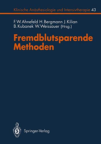 Fremdblutsparende Methoden [Paperback]