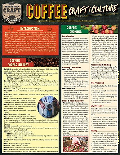 Coffee - Craft &amp Culture Laminated Reference Guide to Beans, Brewing, Drink [Fold-out book or cha]