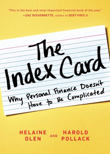 The Index Card Why Personal Finance Doesn't Have to Be Complicated [Paperback]