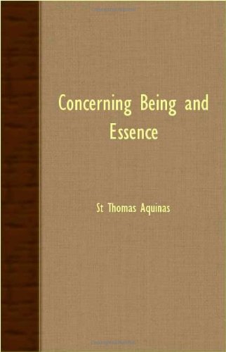 Concerning Being and Essence [Paperback]