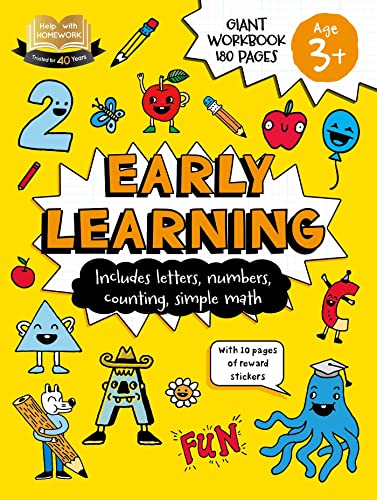 Help with Homework 3+ Early Learning Includes Letters, Numbers, Counting, Simp [Paperback]