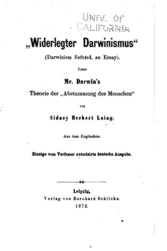 Widerlegter Darwinismus (german Edition) [Paperback]
