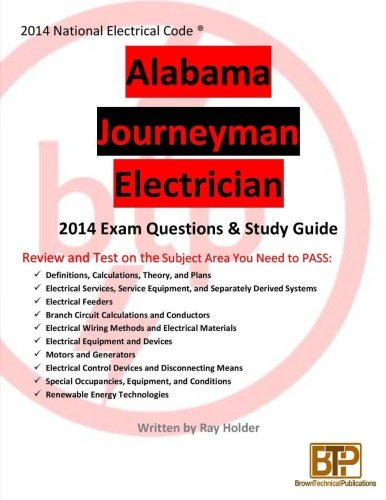 Alabama 2014 Journeyman Electrician Study Guide [Paperback]