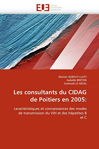 Les Consultants Du Cidag De Poitiers En 2005 Caractristiques Et Connaissances [Paperback]