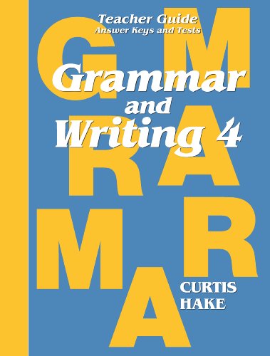 Grammar & Writing Teacher Edition Grade 4 2014 [Paperback]