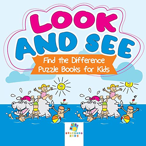 Look and See Find the Difference Puzzle Books for Kids [Paperback]